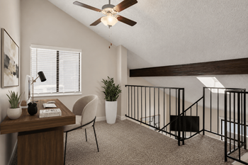 Ceiling fans at hilltop view apartments